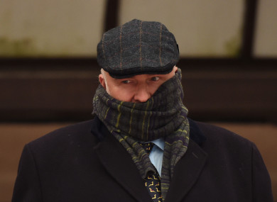 Specialist surgeon Simon Bramhall leaves court today.