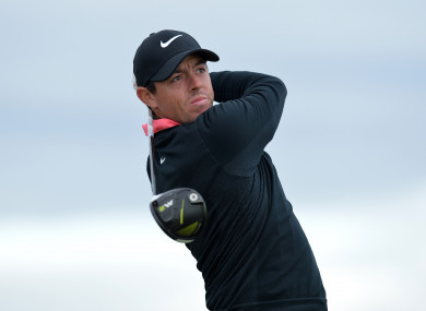 McIlroy carded four bogeys and dropped two shots in California yesterday.
