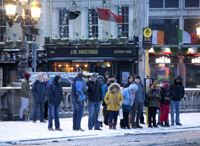 For safety reasons, Dublin Bus has cancelled its services for tonight.