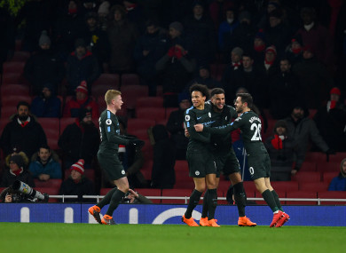 City ran riot at a half-empty Emirates.