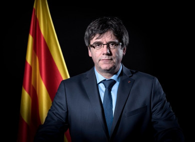 Exiled former Catalan leader Carles Puigdemont