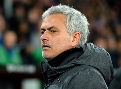Jose Mourinho (file pic).