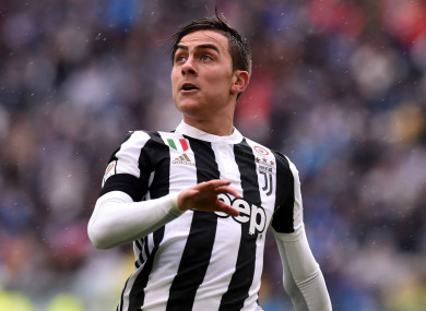 Juventus forward Paulo Dybala