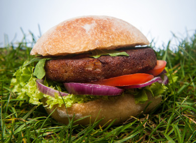 Half of this burger is composed of ground mealworm larvae.