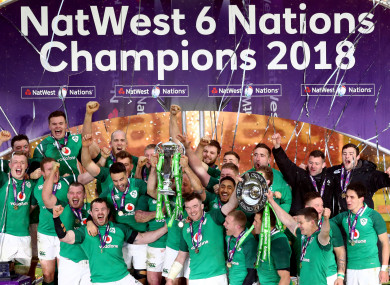 Ireland were crowned Six Nations champions yesterday at Twickenham.