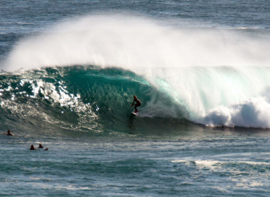 A file pic of surfers competing in the 12-day Margaret River Pro.