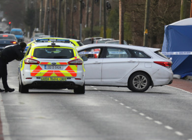The scene of the stabbing on 3 January