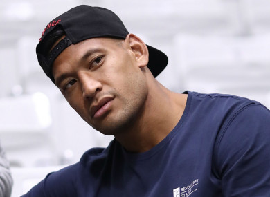 Waratahs and Australia full-back Israel Folau.
