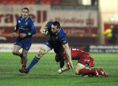 Conan in action against Scarlets when the sides deadlocked eachother to a 10 -10 draw last month.