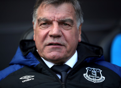 Toffees boss Allardyce.