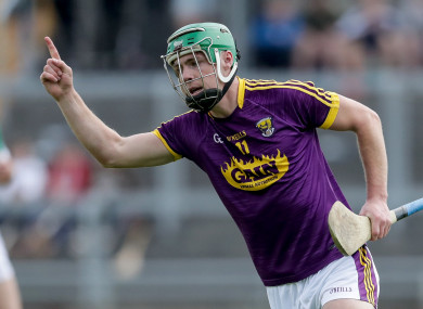 Aidan Nolan celebrates
