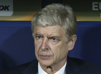 Arsene Wenger (file pic).