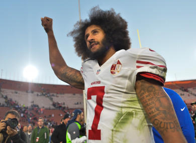 Colin Kaepernick has not played since the end of the 2016 season.