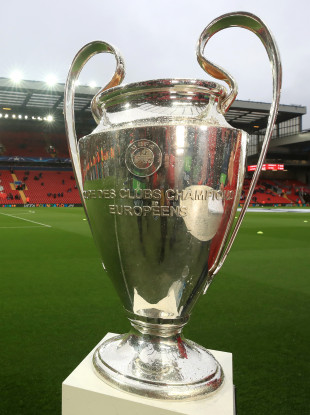 The Champions League trophy (file pic).