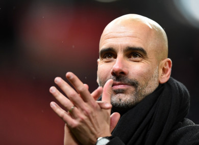 Pep Guardiola (file pic).