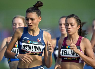 O'Sullivan (left) has dual Irish-Australian citizenship and has run in both countries in recent years.