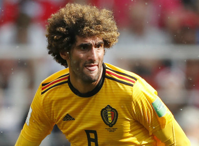 Decision time: Marouane Fellaini.