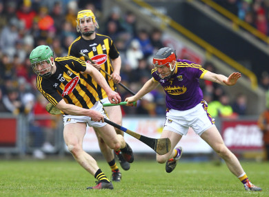 Martin Keoghan and Diarmuid O'Keeffe when the sides met in April.