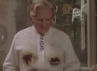 Big screen dad Mrs. Doubtfire.