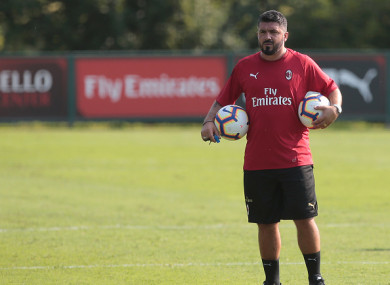 Milan boss Gennaro Gattuso.