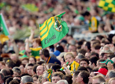 A general view of a Kerry flag.