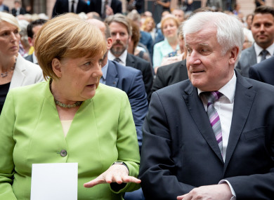 Angela Merkel and Horst Seehofer