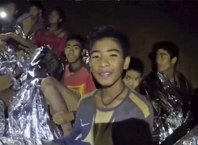 Image taken from video provided by the Royal Thai Navy Facebook Page