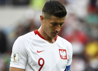 Robert Lewandowski (file pic).