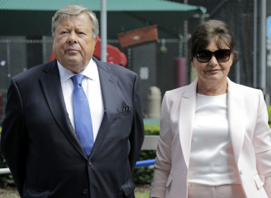 Viktor and Amalija Knavs after being sworn in as US citizens.