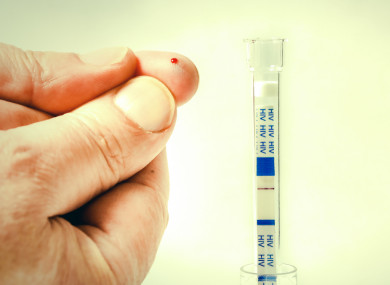 HIV self-test, file photo.