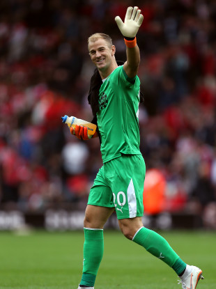 Burnley goalkeeper Joe Hart after full-time.