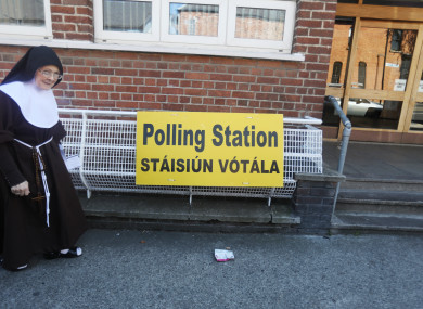 File photo. Voting in the 8th Amendment referendum earlier this year.