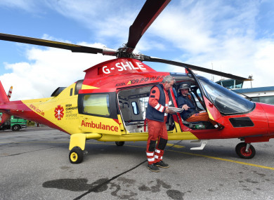ICRR CEO John Kearney (left) with pilot Captain John Murray