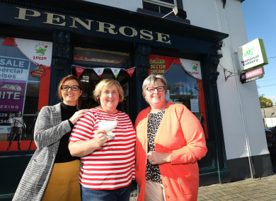 Anne Penrose (centre) with (l-r) employees Jacqui O’Meara and Annie Mulligan.