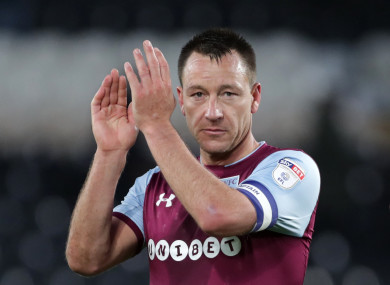 Terry is currently a free agent after leaving Aston Villa.
