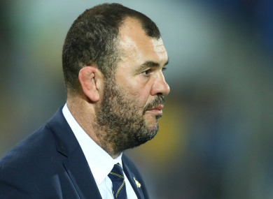 Australia head coach Michael Cheika.