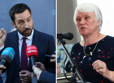 Eoghan Murphy (L) and Catherine Byrne (R)