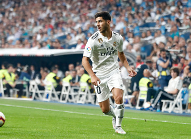 Real Madrid's Marco Asensio.