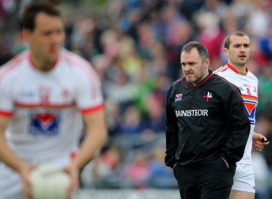 Aidan O’Rourke pictured in charge of Louth in 2014.