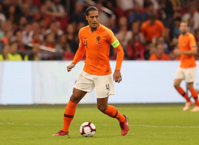 Netherlands captain Van Dijk.