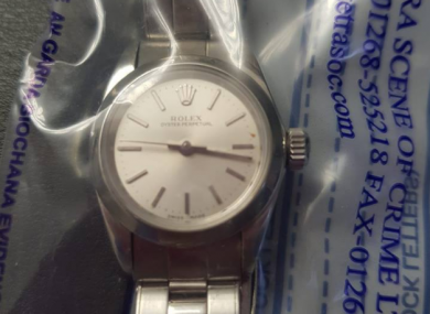 One of the seized watches