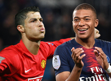 Mbappe has been compared to the former Manchester United forward.