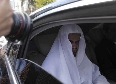 Saudi Arabia's top prosecutor Saud al-Mojeb leaves his country's consulate in Istanbul.