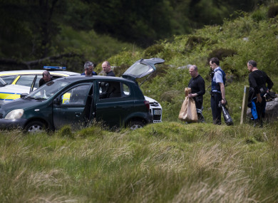 Members of the Garda Water Unit involved in the search near the the Sally Gap in 2017.