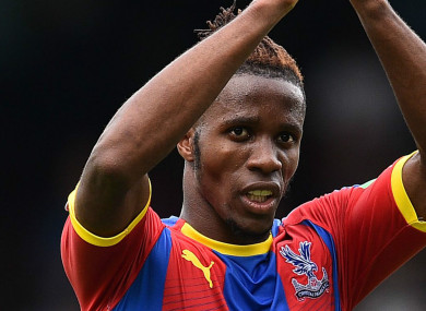 Wilfried Zaha (file pic).