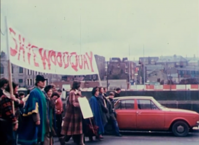 September 1978, 20,000 people march through Dublin calling for Wood Quay to be protected as a national monument.