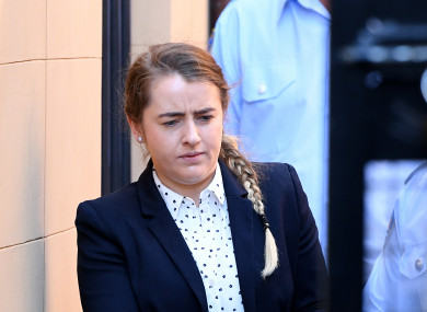 Cathrina Cahill seen leaving court last week