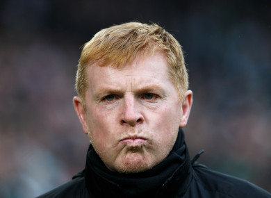 Neil Lennon condemned the actions of those who marred the clash between Hearts and Hibernian.