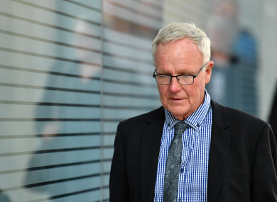 Graham Morant leaving court in Brisbane last month