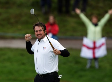 Graeme McDowell is playing in today's final singles match - and European hopes could depend on him.